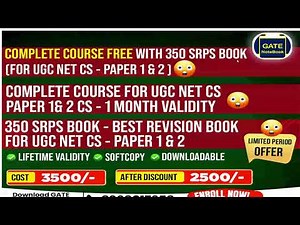 Complete Course for UGC NET CS- paper 1 & 2 Free ??