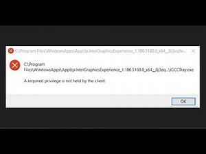 Fix Error IGCCTray.exe A Required Privilege Is Not Held By The Client On Windows PC
