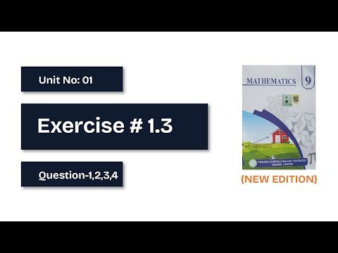 Math| Ex 1.3, Question 1,2,3,4. Class 9th(new book)