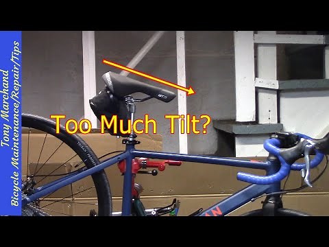 How to Set Bicycle Saddle Tilt