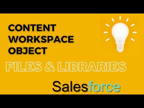 Libraries in Salesforce | Content Workspace Object Salesforce