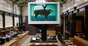 London Restaurant Installs Damien Hirst’s Formaldehyde-Preserved ‘Cock & Bull’ Sculpture