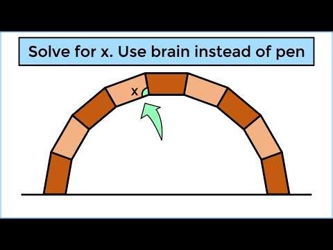 Angle in arch. Can you solve it?