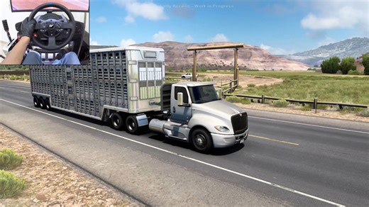 Cruising Through Wyoming – American Truck Simulator Thrustmaster T300RS