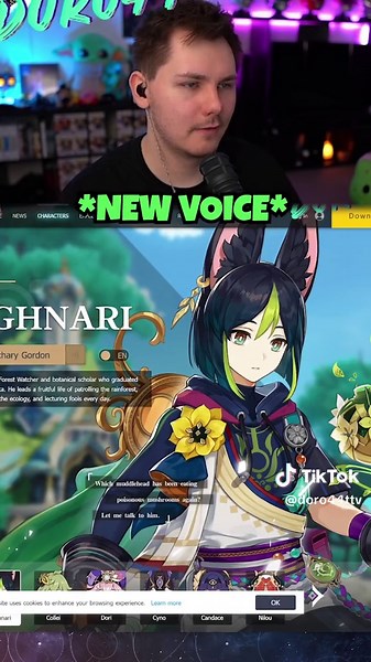 Zachary Gordon as Tighnari's New Voice Actor Impressions & Comparison