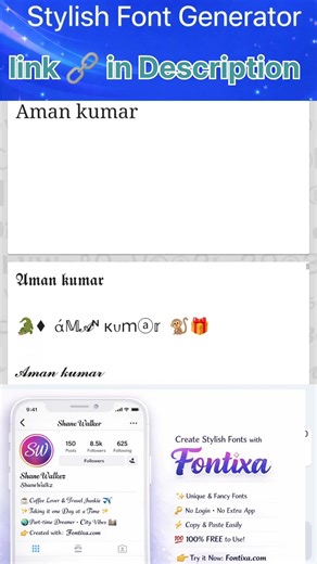 Stylish Text Generator 🔥 | Make Cool Fonts Online | Fontixa