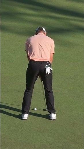 Justin Rose birdie on No. 16. #themasters