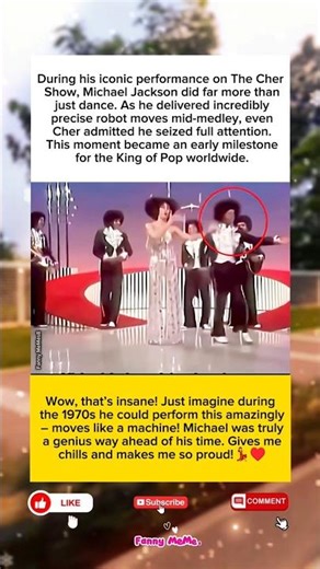 During March 1975, 16-Year-Old Michael Jackson Wowed The Cher Show with Flawless Robot Dance