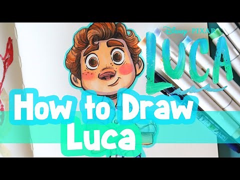 How to Draw LUCA from Disney Pixar's LUCA