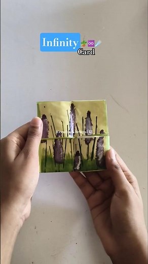 Infinity card craft 🪴♾️☄️ | Aesthetic card | #card #infinitycard #paper #diy