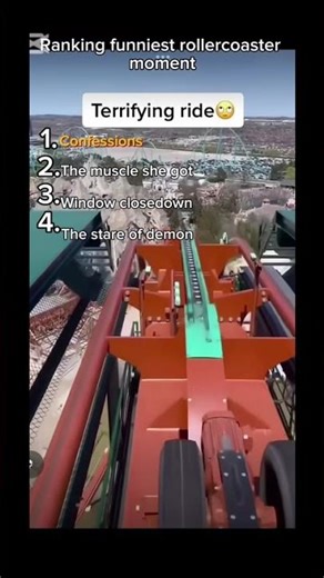 Ranking the funniest rollercoaster moments #funny #ranking #shorts #funnyshorts