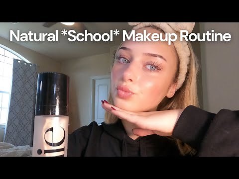 My natural + glowy makeup routine for school *step by step*| junior year edition!