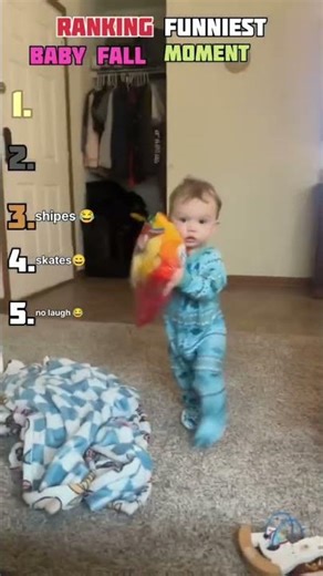 Ranking funniest baby fall moments 🤣