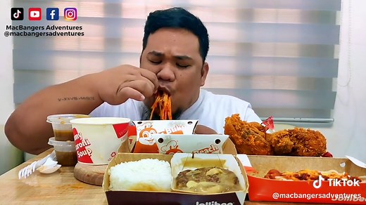 Jollibee Mukbang ASMR: Filipino Food Eating Show