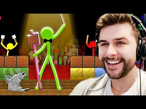 REACTING TO NOTE BLOCK CONCERT! Animation Vs Minecraft Episode 35 Stickmen Vs Silverfish!