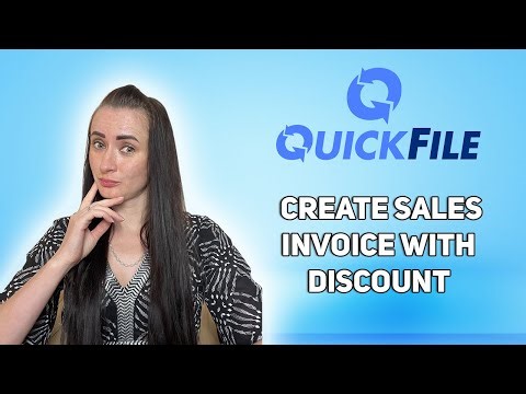 How to issue invoices with a discount on QuickFile