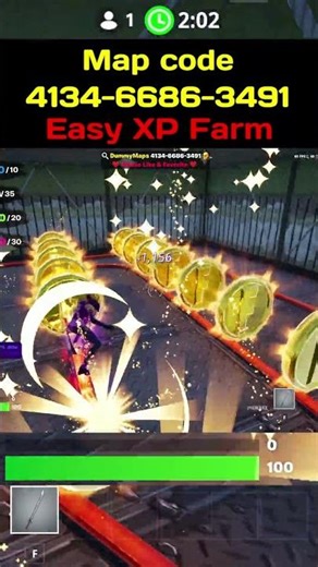 🔥 EASY XP FARM 🎯 FORTNITE 🔥 4134-6686-3491 🔥 How to level up fast in Fortnite