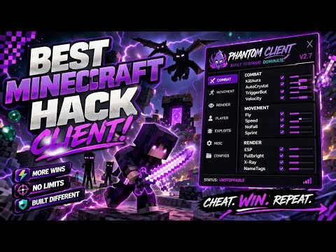 Minecraft Hack Client | Phantom Client 1.21.X 2026 Free Download Step By Step Tutorial 2026!