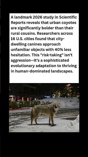 City Coyotes vs. Country Cousins: Who’s Smarter? 🐺 #wildlife #facts #shorts