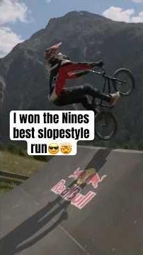 I won the Nines best Slopestyle on brakeless bmx 😎🤯 #bmx #thenines #slopestyle #brakeless