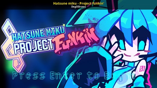 Hatsune miku - Project funkin' Mod for Friday Night Funkin' | FNF Mods