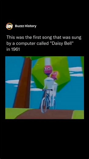 Buzzz History on Instagram: "⚡ In 1961, history was made at Bell Labs when an IBM 7094 became the first computer to sing. Using groundbreaking synthesis techniques developed by John L. Kelly Jr. and Max Mathews, the machine crooned the simple, iconic melody of "Daisy Bell." This milestone didn't just advance technology, it captured the imagination of Arthur C. Clarke, who visited the lab and was so moved that he had the HAL 9000 sing the same song during its haunting deactivation in 2001: A Spac