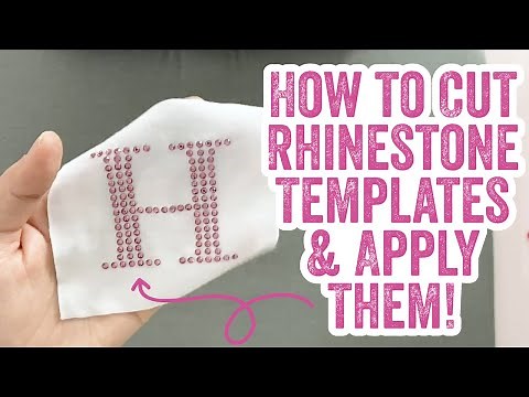 How to Cut Rhinestone Template Material, Transfer, and Apply Rhinestones (2/2)