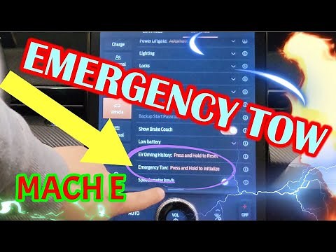 EMERGENCY TOWING TUTORIAL | Ford Mustang Mach E
