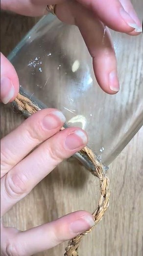 DIY Jarrón BOHO: Efecto Jacinto de Agua con Yute y Rafia 🌾