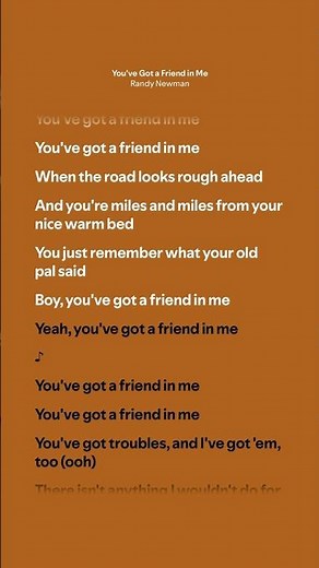 You’ve Got a Friend in Me - Randy Newman (Lyrics)