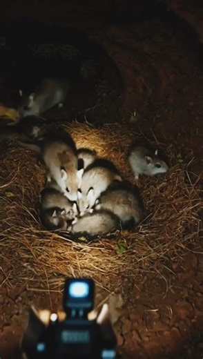 Vole POV: Inside a Hidden Underground Colony Beneath the Soil 🐭🔬#VolePOV #UndergroundColony #Animal