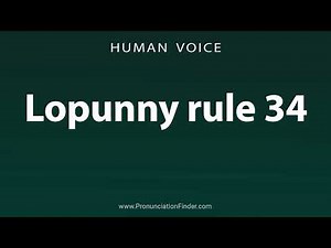 How To Pronounce Lopunny rule 34