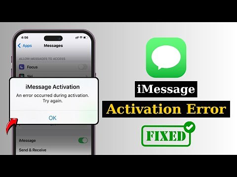How To Fix "iMessage Activation An error occurred during activation try again" on iPhone