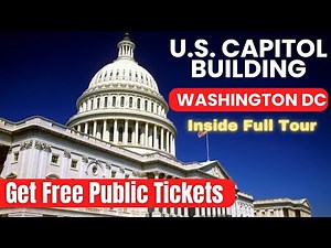 The US Capitol Building | How to Get Free Tickets For Inside Tour | Washington DC | Full Tour | 4K