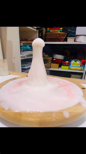 Sahil | Hydrogen Peroxide + Yeast Reaction To make the reaction visible, I added a little red color to the H₂O₂ solution — and then introduced... | Instagram