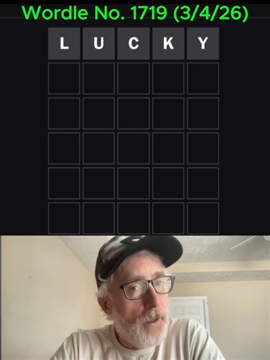 Viewer's Choice: LUCKY | NYT Wordle No. 1719 - March 4, 2026 #wordle #nytgames #wordgame