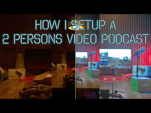 How I setup a 2 persons Video Podcast
