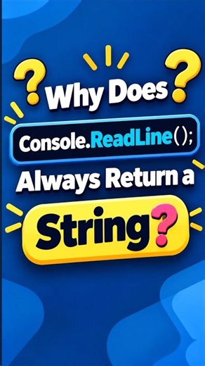 Why Does Console.ReadLine() Always Return a String? 🤔 | C# #csharp #c# #coding #csharptutorial