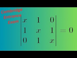 solving a beautiful matrix equation | Cambridge entrance exam