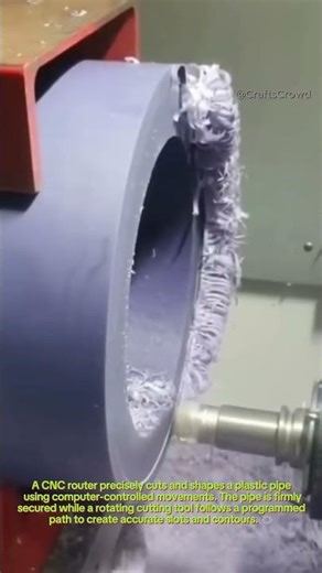 CNC Router Shape Plastic Pipe Perfectly 🔧