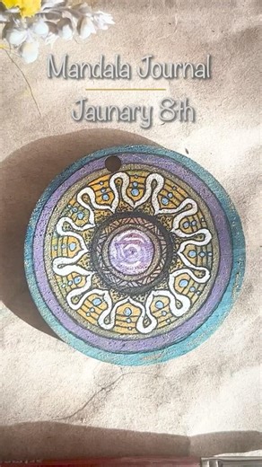 Mandala Journal- Day 8 #art #dailyart #mandalaart #artprocess