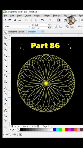 Graphic Design Part 86।। Design Tutorial।। Tips & Trick।। #coreldraw #design #tutorial #shorts