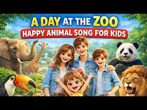 A Day at the Zoo | Happy Animal Song for Kids