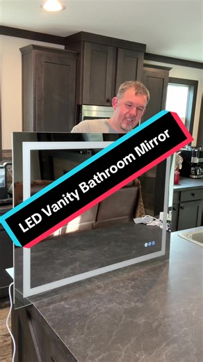 LED lighted vanity mirror available in several sizes #ledmirror #lightedvanitymirror #ledbathroommirror #tiktokshopcreatorpicks #TikTokShopJumpstartSale