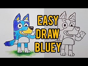 How to Draw a Bluey #drawing #art #sketch #cartoon #howtodraw #bluey #foryou