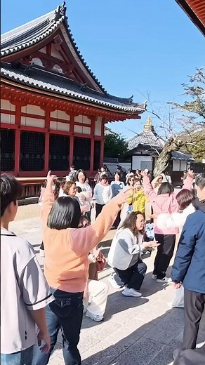 Kiyomizu-dera Temple on Sunday, an unexpected sight in Kyoto as tourists return...