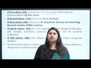 Introduction To Pharmacopoeias: Part-1 Indian Pharmacopoeia And British Pharmacopoeia