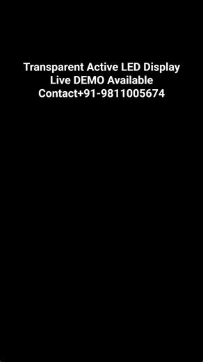 Transparent mesh-type Active LED displays in Pixel 3.9 - suitable for both indoor & outdoor. #active