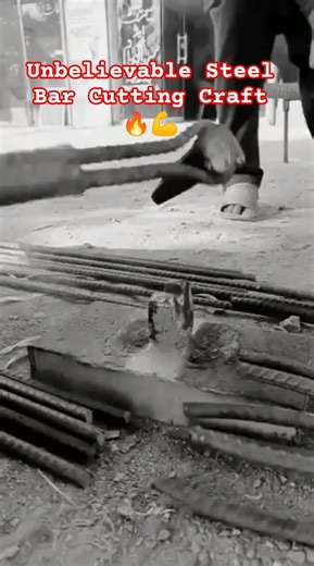 Unbelievable Steel Bar Cutting Craft | Extreme Precision & Power 🔥💪