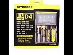 Nitecore D4 digicharger smart charger with lcd fully automated review